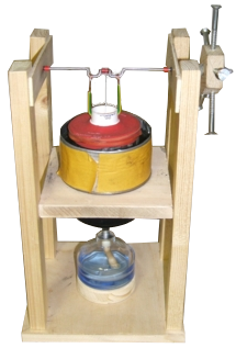 Bild des fertigen Stirlingmotors